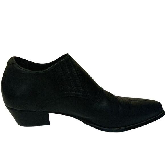 Durango Bootie Women's Size 6M Elastic Panel Slip On Cowgirl Heel Black Shoes - Picture 1 of 11